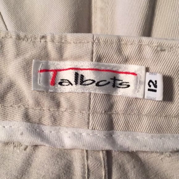 Nice stone color Talbots 12 pleated front Jeans - Picture 4 of 6